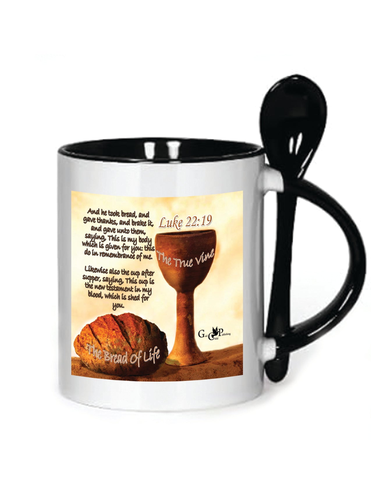 11oz Mug w/Spoon Bread of Life