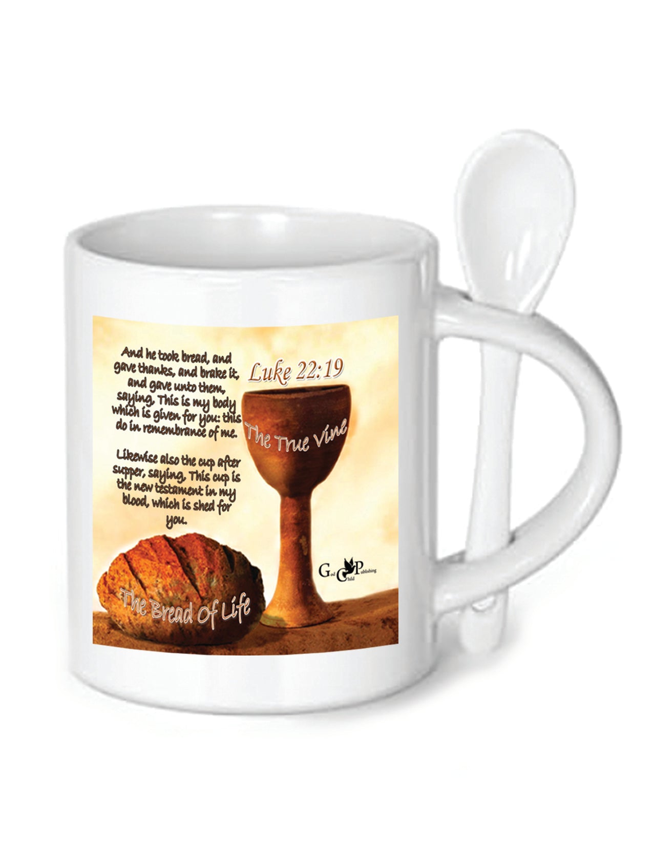 11oz Mug w/Spoon Bread of Life