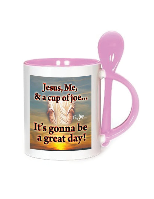 11oz Mug w/Spoon Jesus me Cup of Joe