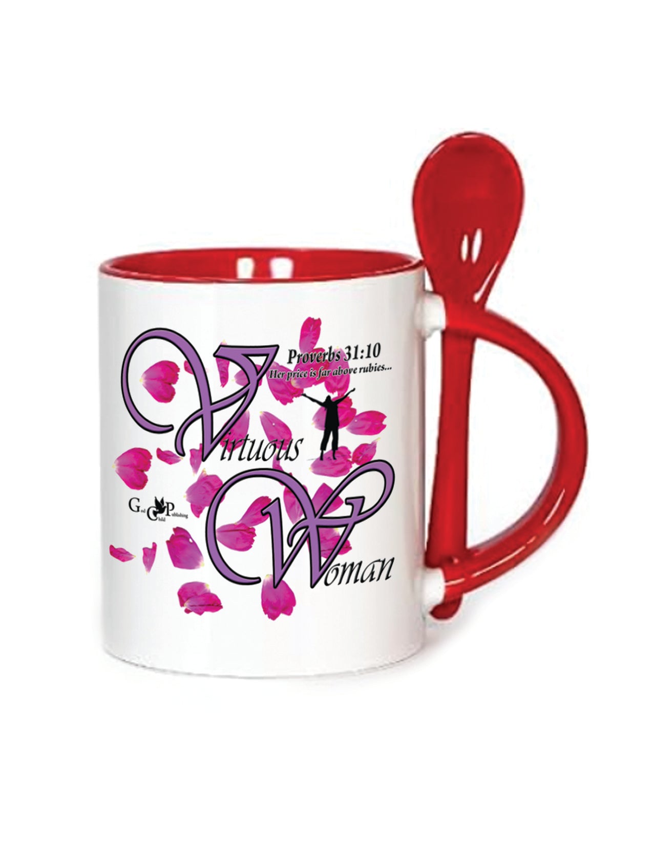 11oz Mug w/Spoon Virtuous Woman