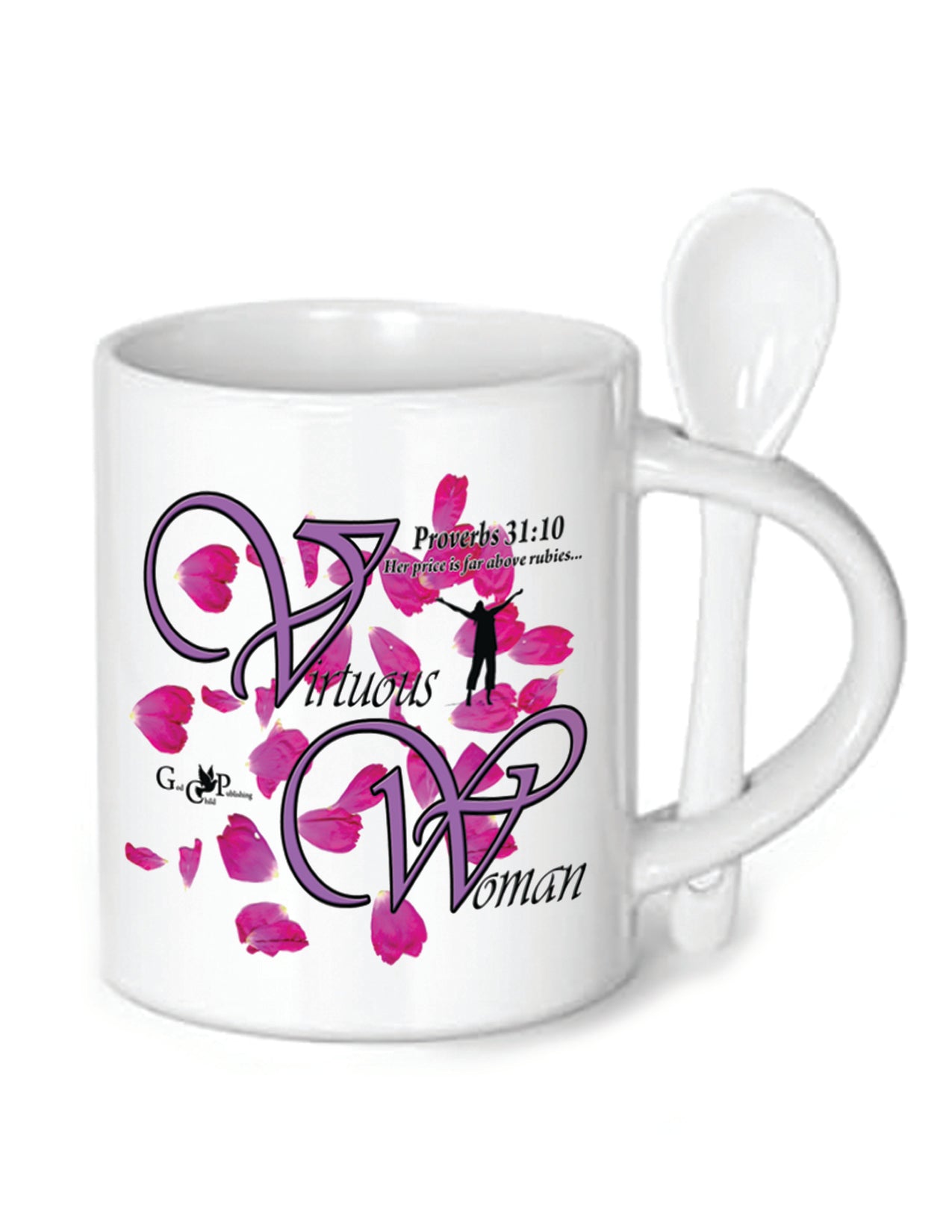 11oz Mug w/Spoon Virtuous Woman